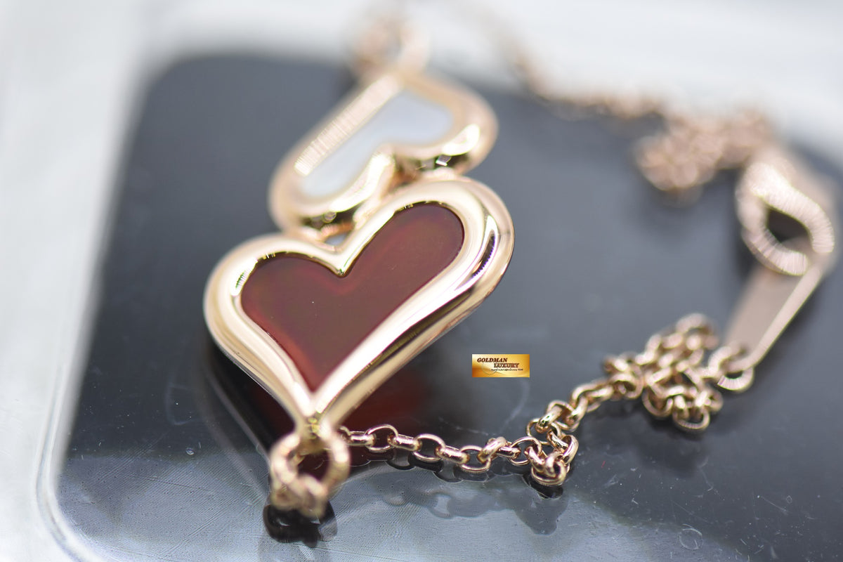 PIAGET LINKING HEARTS ROSE GOLD BRACELET (MINT)