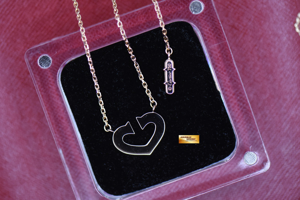 CARTIER HEART ROSE GOLD NECKLACE (MINT)