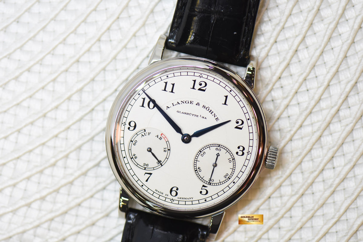 A.LANGE & SOHNE 1815 UP/DOWN 39mm WHITE GOLD IN STRAP MANUAL 234.026 (MINT)
