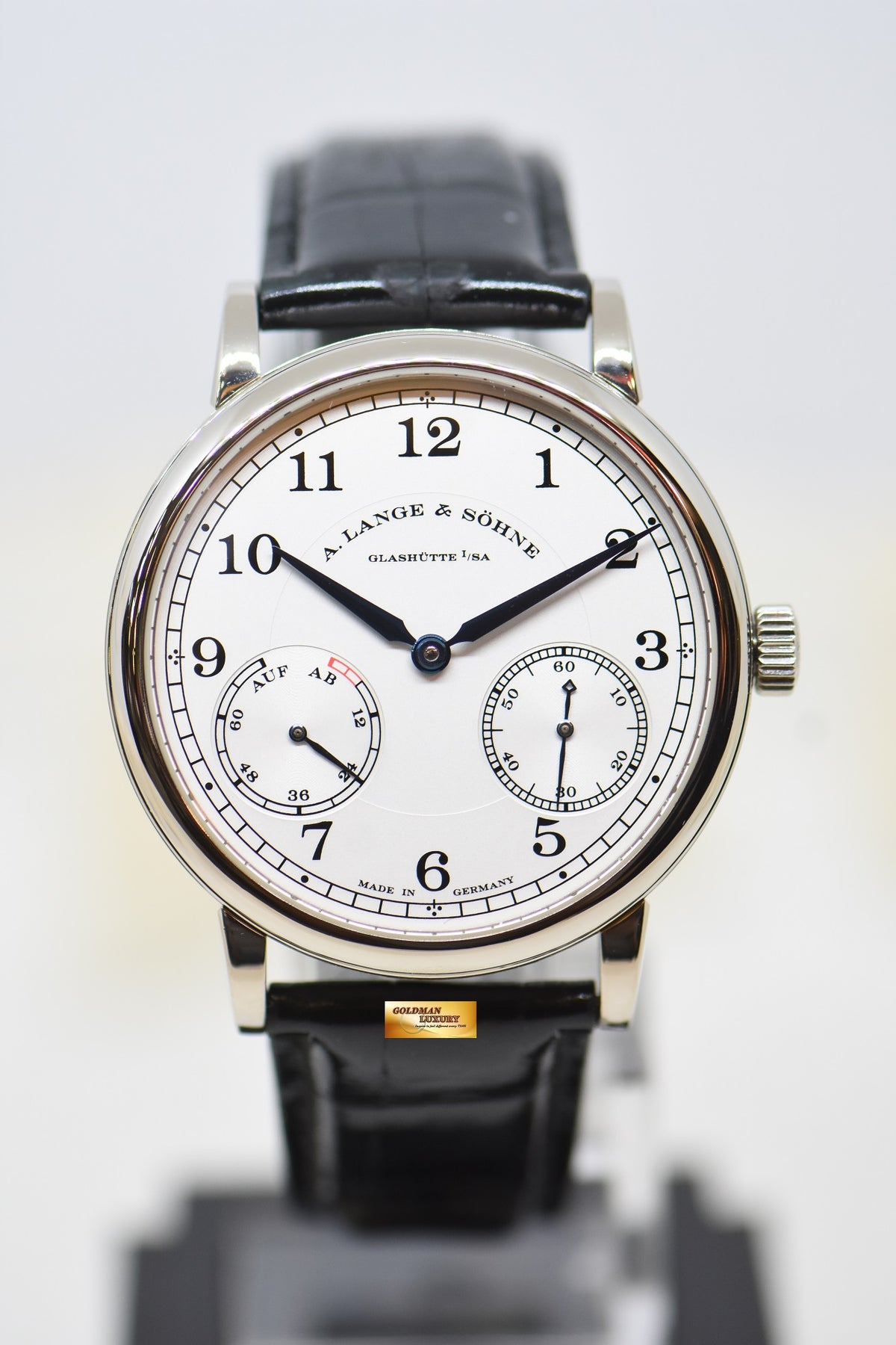 A.LANGE & SOHNE 1815 UP/DOWN 39mm WHITE GOLD IN STRAP MANUAL 234.026 (MINT)