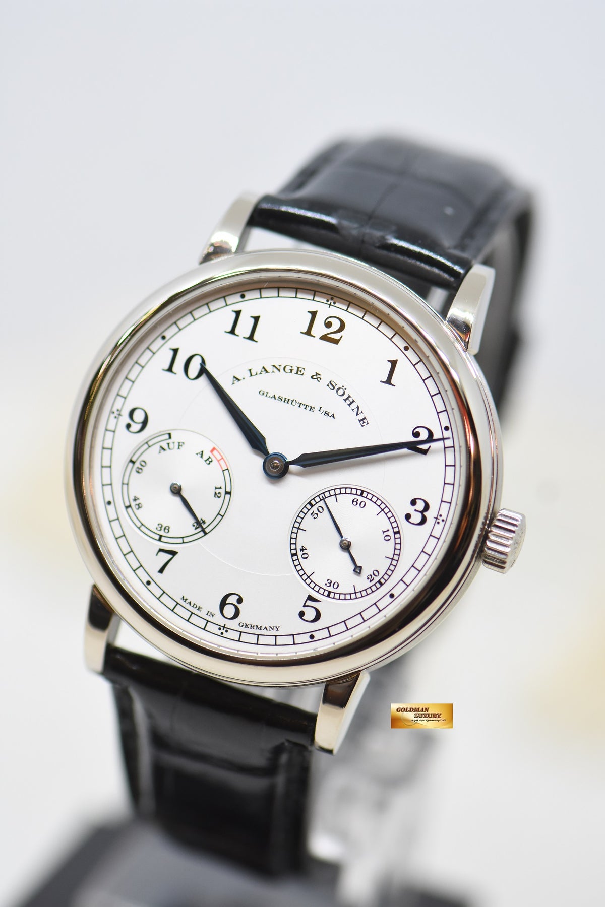 A.LANGE & SOHNE 1815 UP/DOWN 39mm WHITE GOLD IN STRAP MANUAL 234.026 (MINT)