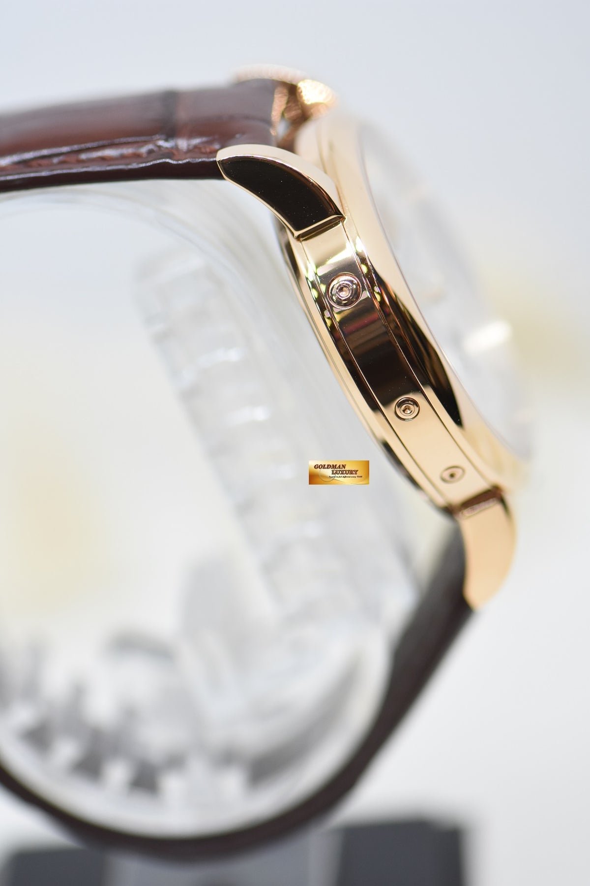 A.LANGE & SOHNE SAXONIA ANNUAL CALENDAR 38.5mm PINK GOLD OUTSIZED DATE MOONPHASE AUTOMATIC 330.032 (MINT)