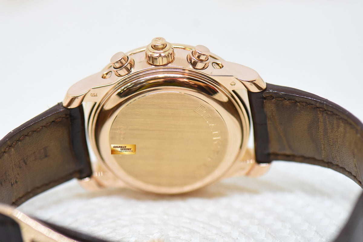 BLANCPAIN Le BRASSUS QUANTIEME PERPETUAL FLYBACK RATTRAPANTE CHRONOGRAPH 42mm ROSE GOLD IN LEATHER STRAP AUTOMATIC 4286P-3642-55B (MINT)