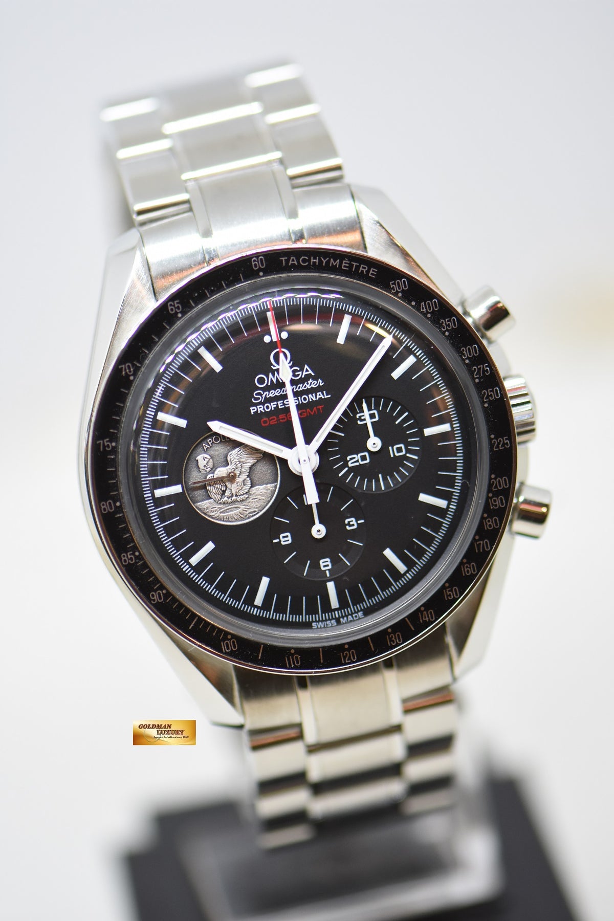 OMEGA SPEEDMASTER MOONWATCH APOLLO 11 40TH ANNIVERSARY MOON LANDING LIMITED EDITION MANUAL WINDING (MINT)