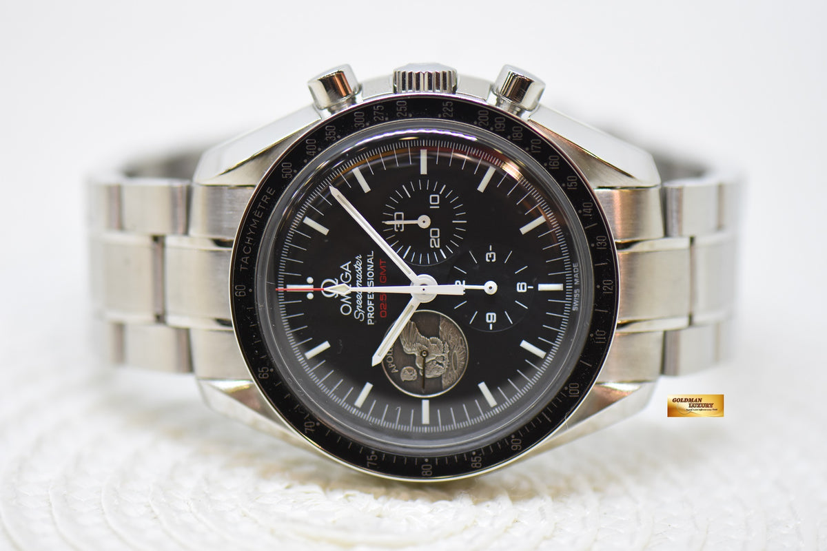 OMEGA SPEEDMASTER MOONWATCH APOLLO 11 40TH ANNIVERSARY MOON LANDING LIMITED EDITION MANUAL WINDING (MINT)