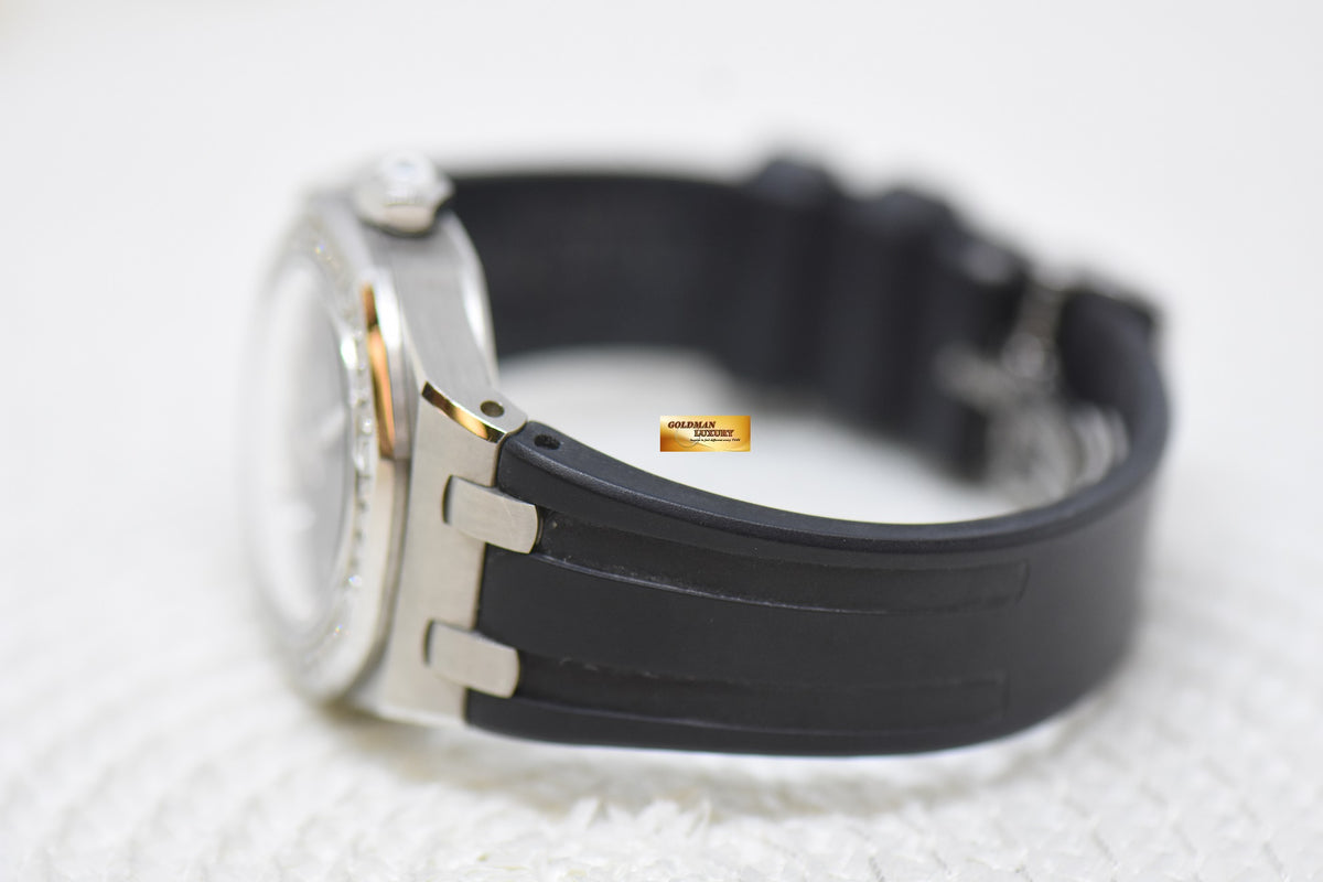 AUDEMARS PIGUET ROYAL OAK LADIES 33mm STEEL ORIGINAL DIAMOND BEZEL AUTOMATIC 77321ST (MINT)