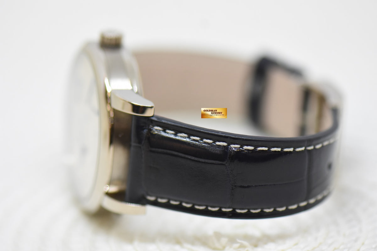 A.LANGE & SOHNE LANGE 1 “25th ANNIVERSARY” SILVER DIAL BIG DATE WHITE GOLD IN LEATHER STRAP MANUAL WINDING 191.066 (MINT)