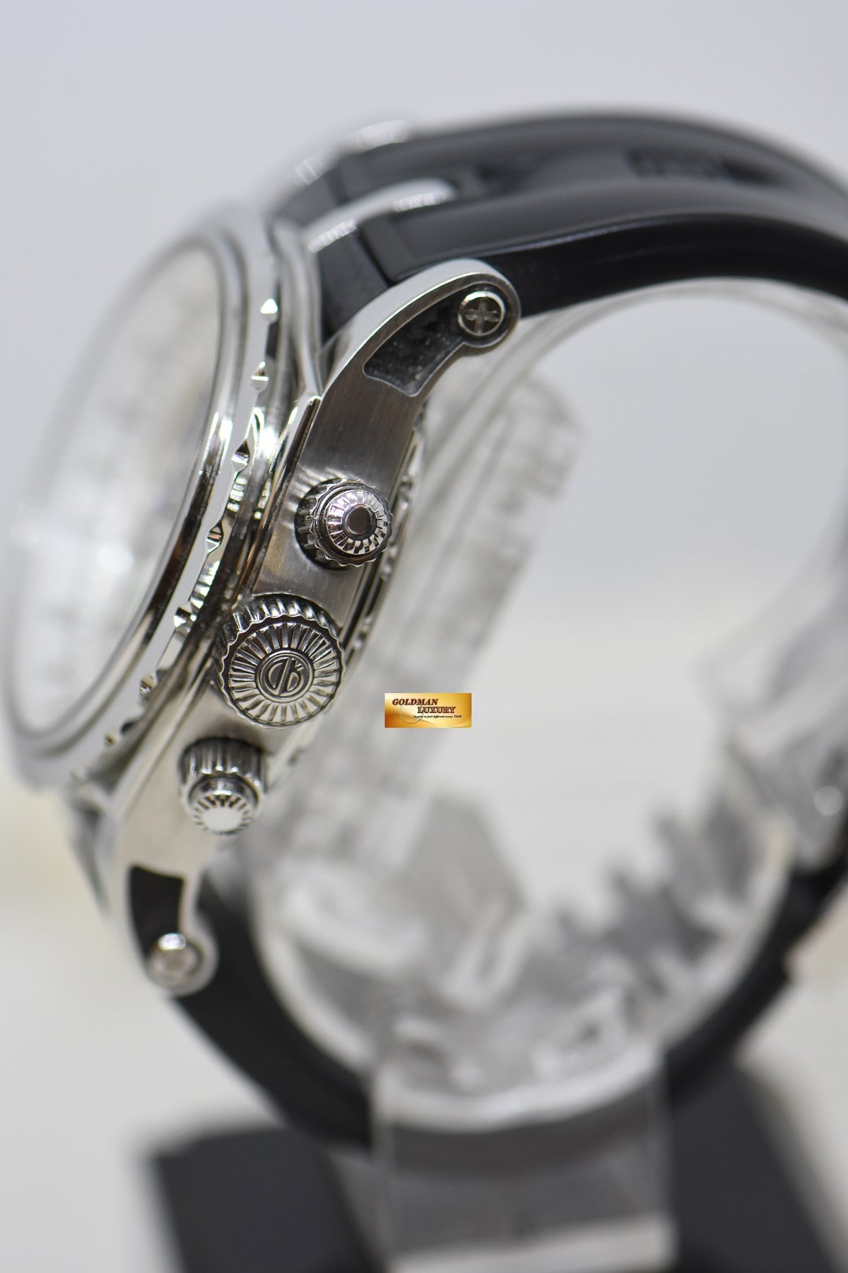 ROGER DUBUIS SYMPATHIE CHRONOGRAPH 43mm ITALIAN EDITION STEEL IN RUBBER AUTOMATIC LIMITED EDITION OF 88 (NEAR MINT)