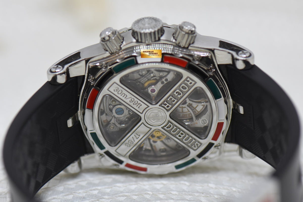 ROGER DUBUIS SYMPATHIE CHRONOGRAPH 43mm ITALIAN EDITION STEEL IN RUBBER AUTOMATIC LIMITED EDITION OF 88 (NEAR MINT)