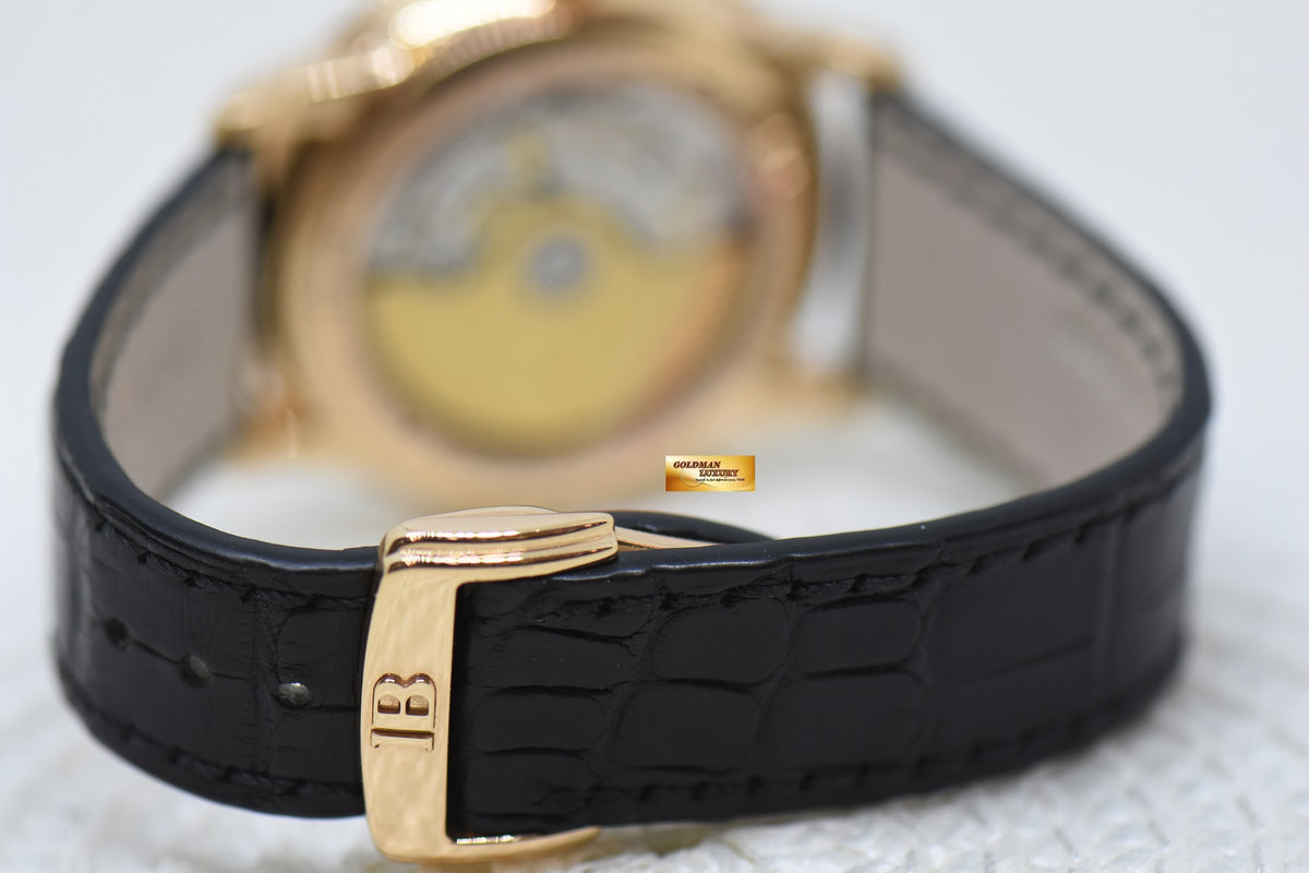 BLANCPAIN VILLERET PERPETUAL CALENDAR 38mm ROSE GOLD IN LEATHER STRAP AUTOMATIC 6056-3642-55B (MINT)