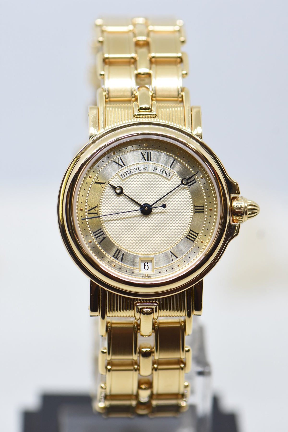 BREGUET MARINE LADY 35mm YELLOW GOLD IN BRACELET AUTOMATIC 5800BA (MINT)