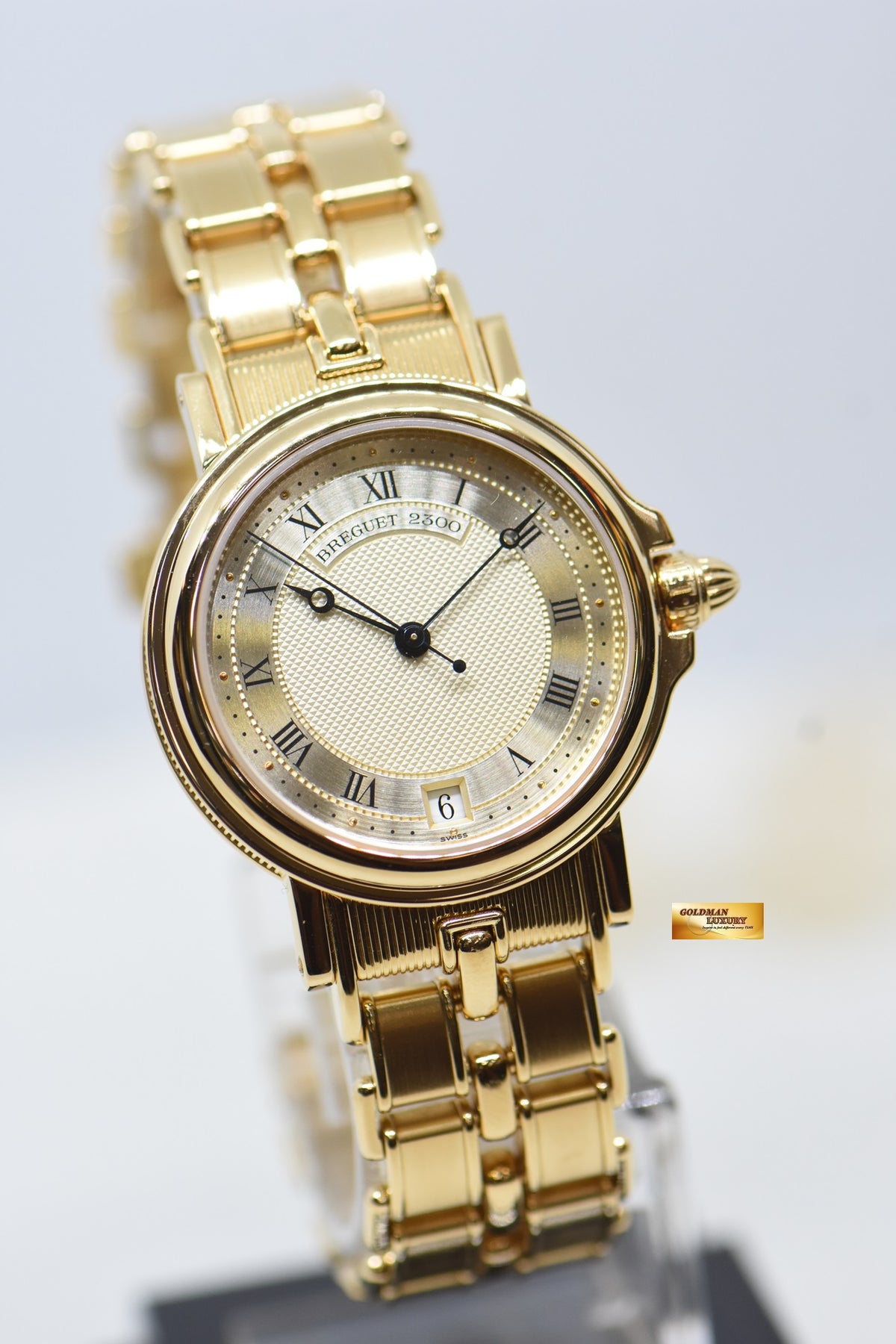 BREGUET MARINE LADY 35mm YELLOW GOLD IN BRACELET AUTOMATIC 5800BA (MINT)