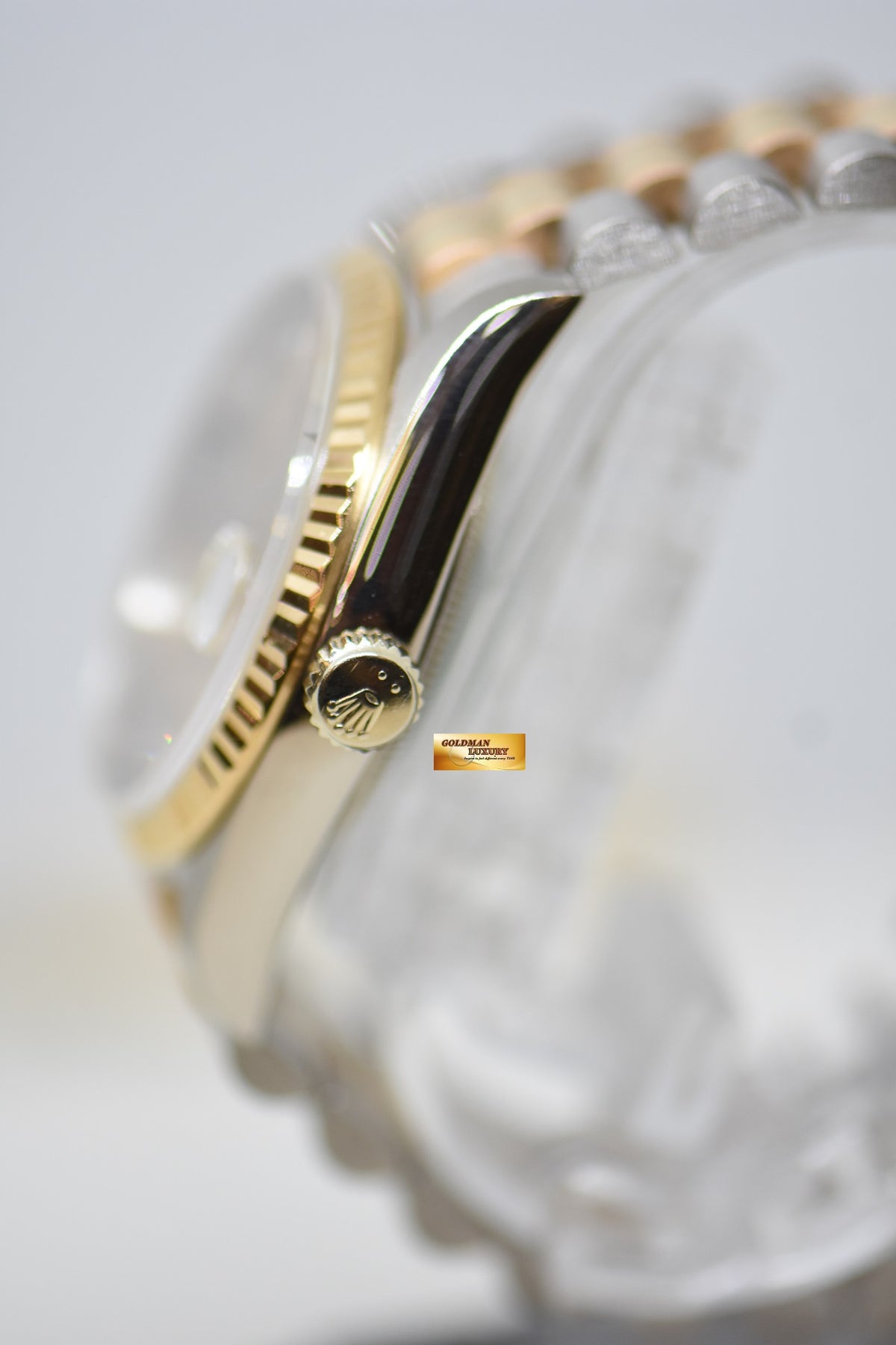 ROLEX OYSTER DAY-DATE 36mm “TRIDOR” WHITE GOLD IN PRESIDENT BRACELET GOLD DIAMOND DIAL (DOUBLE QUICK-SET DATE) 18239 (MINT)