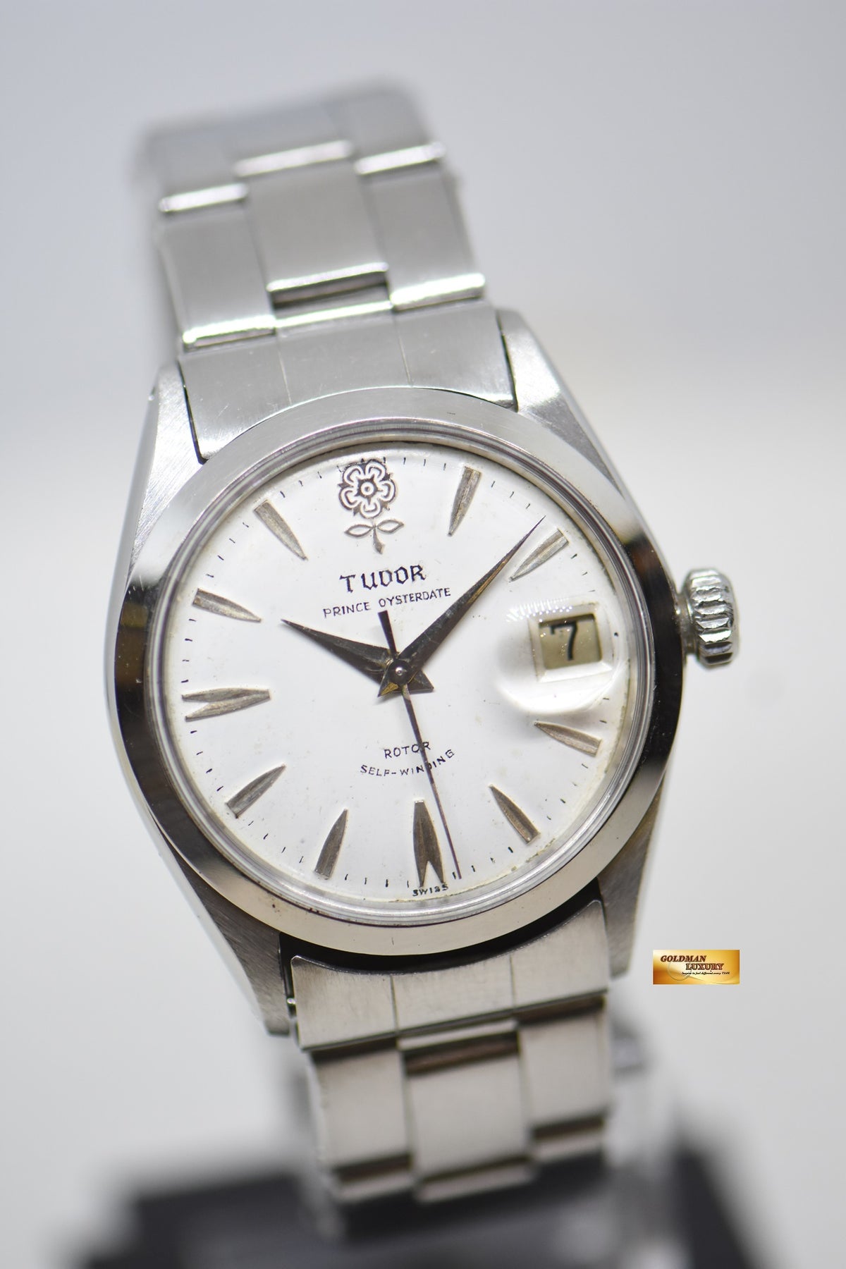 TUDOR PRINCE OYSTERDATE 34mm BIG ROSE w/ ROLEX PARTS 7966 (VINTAGE)