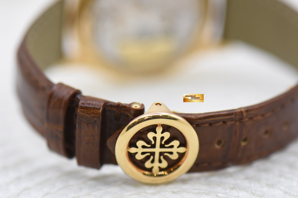 PATEK PHILIPPE PERPETUAL CALENDAR MOONPHASE 37mm 18K YELLOW GOLD 5140J (MINT)
