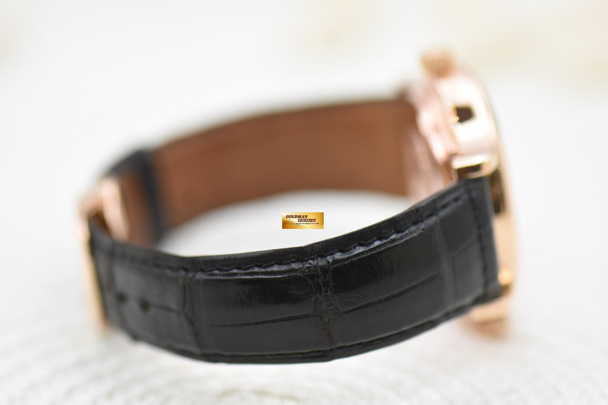 JLC MASTER GEOGRAPHIC 38mm RESERVE De MARCHE GMT ROSE GOLD IN HINGED-BACK AUTOMATIC 142.2.92 (MINT)