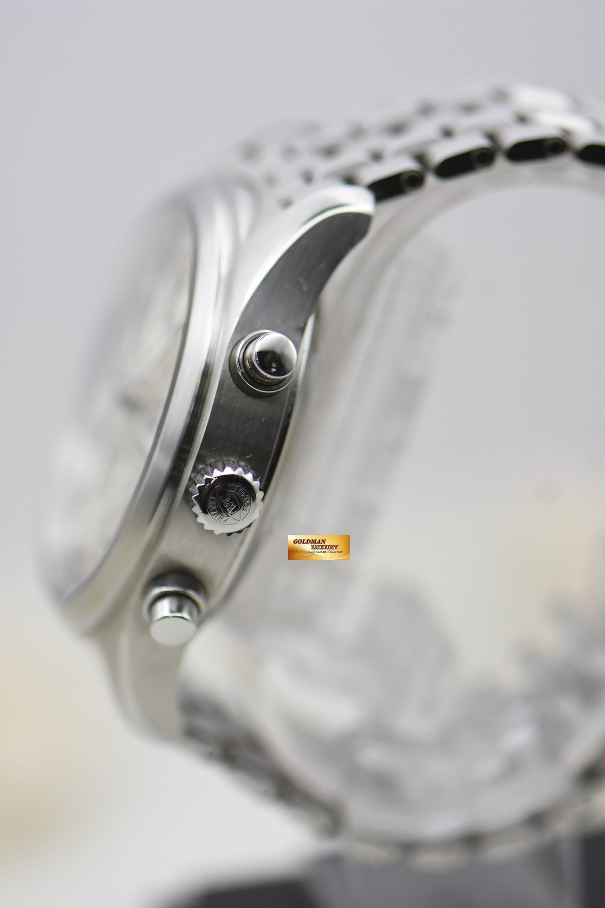 IWC PILOT SPITFIRE CHRONOGRAPH 42mm STEEL IN BRACELET AUTOMATIC SILVER DIAL IW3717-05 (MINT)