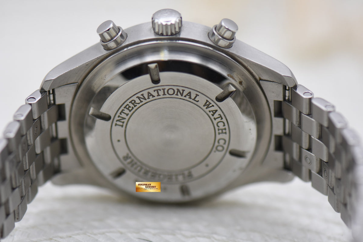 IWC PILOT SPITFIRE CHRONOGRAPH 42mm STEEL IN BRACELET AUTOMATIC SILVER DIAL IW3717-05 (MINT)