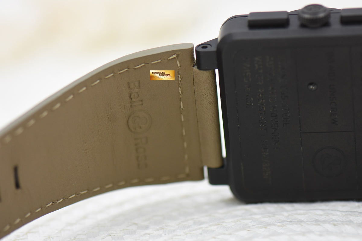 BELL & ROSS AVIATION PVD BLACK 42mm CHRONOGRAPH AUTOMATIC BR03-94 (NEAR MINT)