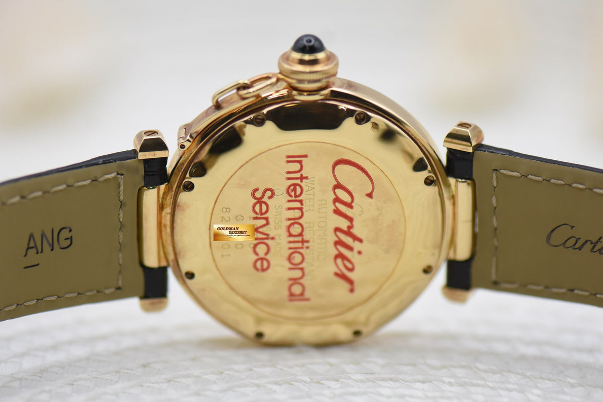 CARTIER PASHA 38mm YELLOW GOLD AUTOMATIC 1986 (MINT)