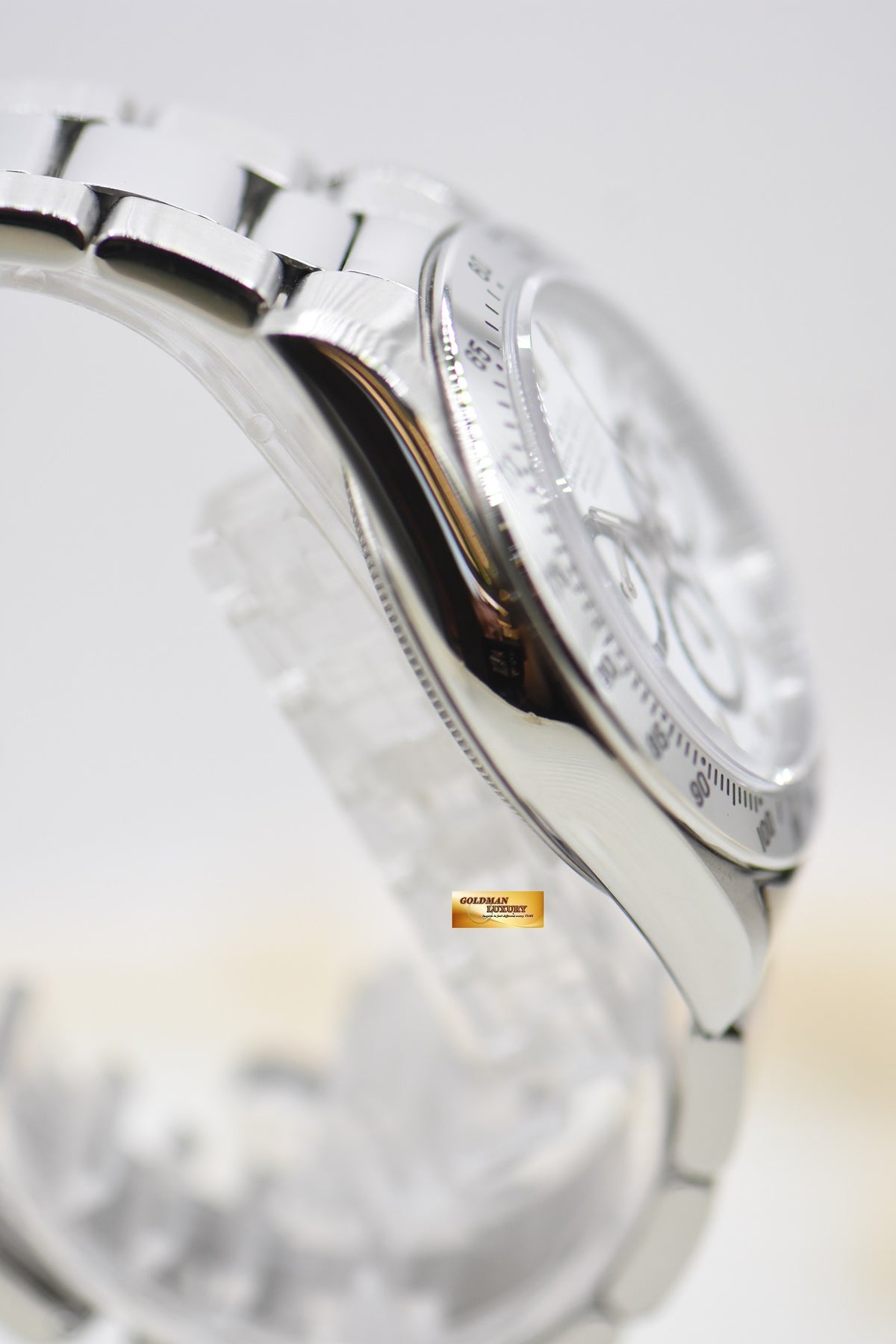 ROLEX OYSTER DAYTONA 40mm STEEL IN BRACELET WHITE DIAL “INVERTED 6” ZENITH MVT 16520 (MINT)