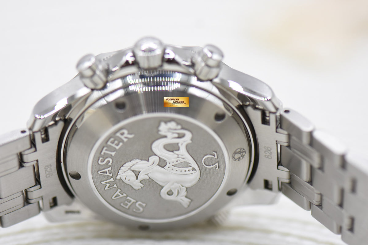 OMEGA SEAMASTER DIVER CHRONOGRAPH 42mm STEEL IN BRACELET BLUE AUTOMATIC 2225.80.00 (LNIB)