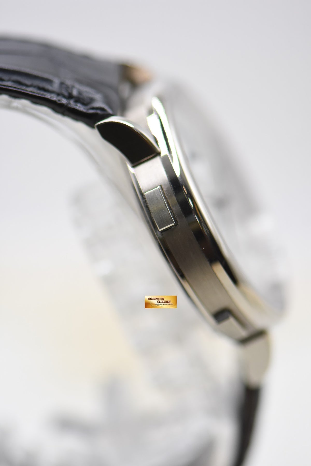 A.LANGE & SOHNE SAXONIA DUAL TIME 38.5mm WHITE GOLD IN STRAP AUTOMATIC 386.026 (MINT)