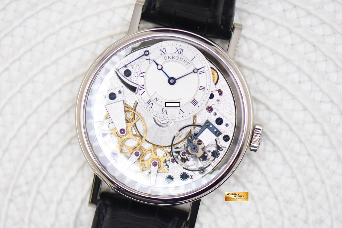BREGUET TRADITION 40mm 18K WHITE GOLD MANUAL WINDING 7057BB (MINT)
