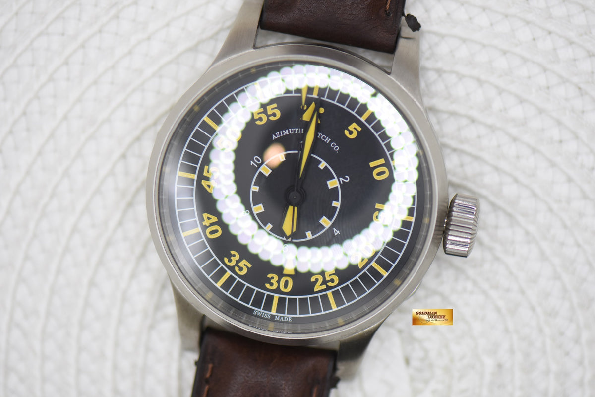 AZIMUTH AVIATOR 48mm B-UHR BEOBACHTUNGSUHR STEEL MANUAL (MINT)