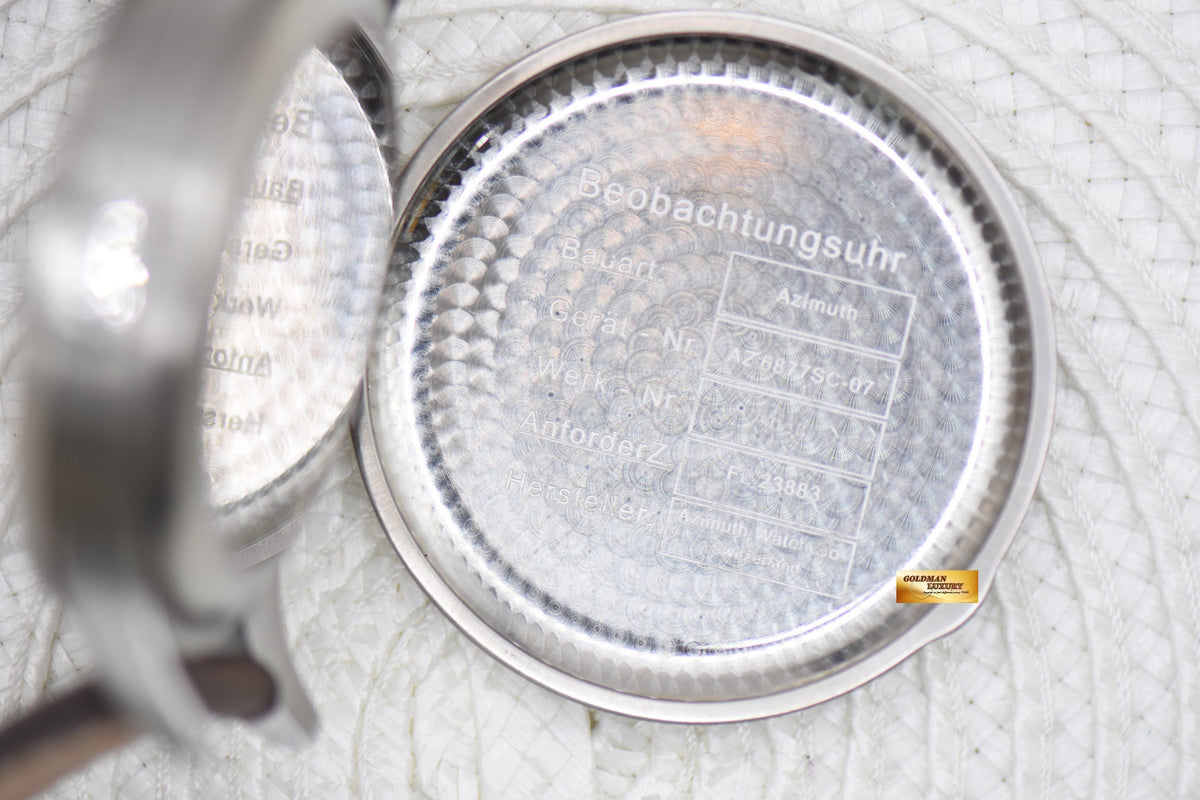 AZIMUTH AVIATOR 48mm B-UHR BEOBACHTUNGSUHR STEEL MANUAL (MINT)