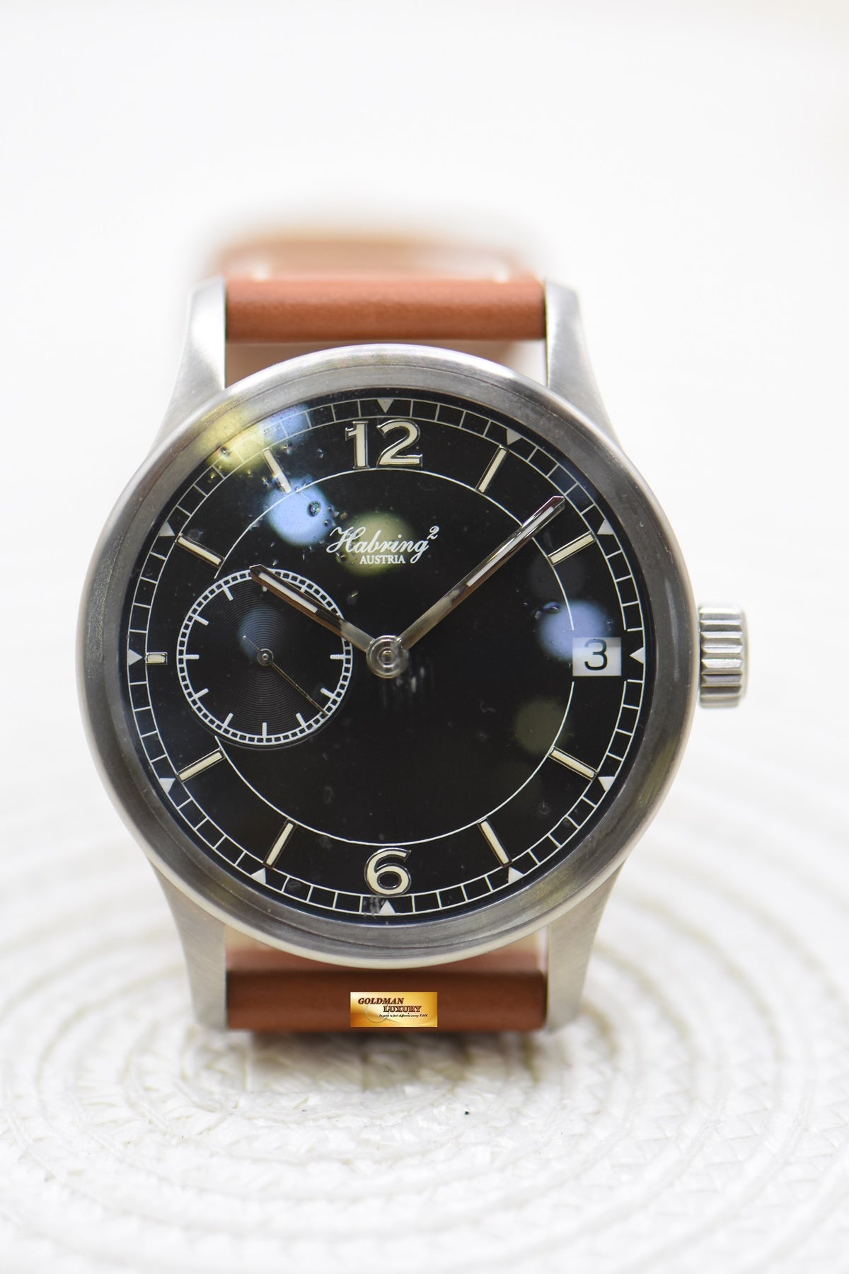 HABRING2 TIMEDATE PILOT 42mm STEEL AUTOMATIC (NEW-UNWORN)