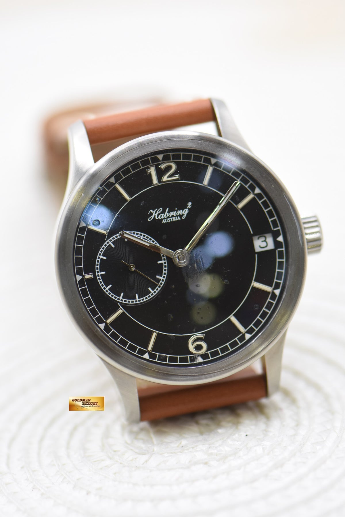 HABRING2 TIMEDATE PILOT 42mm STEEL AUTOMATIC (NEW-UNWORN)
