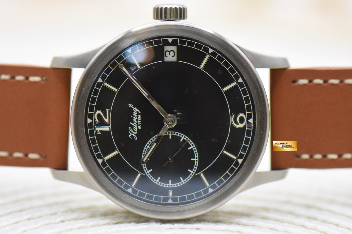 HABRING2 TIMEDATE PILOT 42mm STEEL AUTOMATIC (NEW-UNWORN)