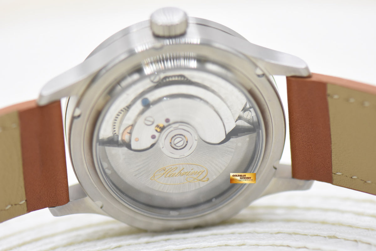 HABRING2 TIMEDATE PILOT 42mm STEEL AUTOMATIC (NEW-UNWORN)