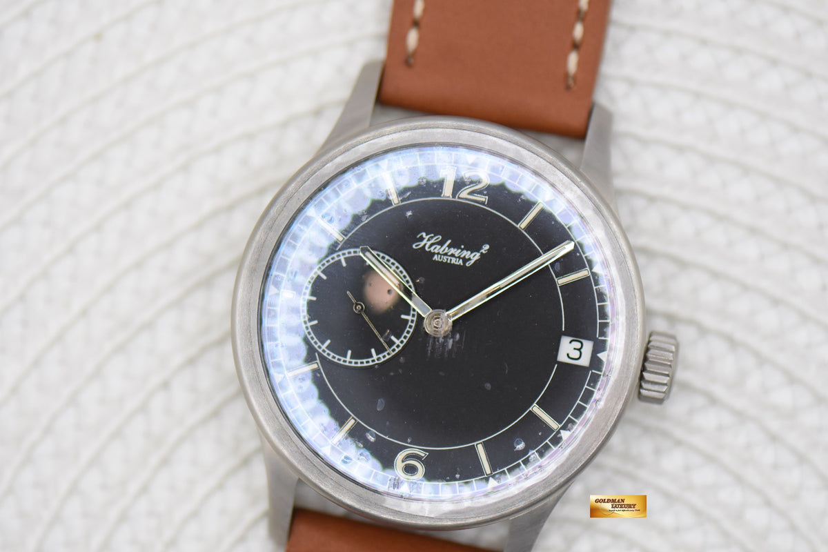 HABRING2 TIMEDATE PILOT 42mm STEEL AUTOMATIC (NEW-UNWORN)