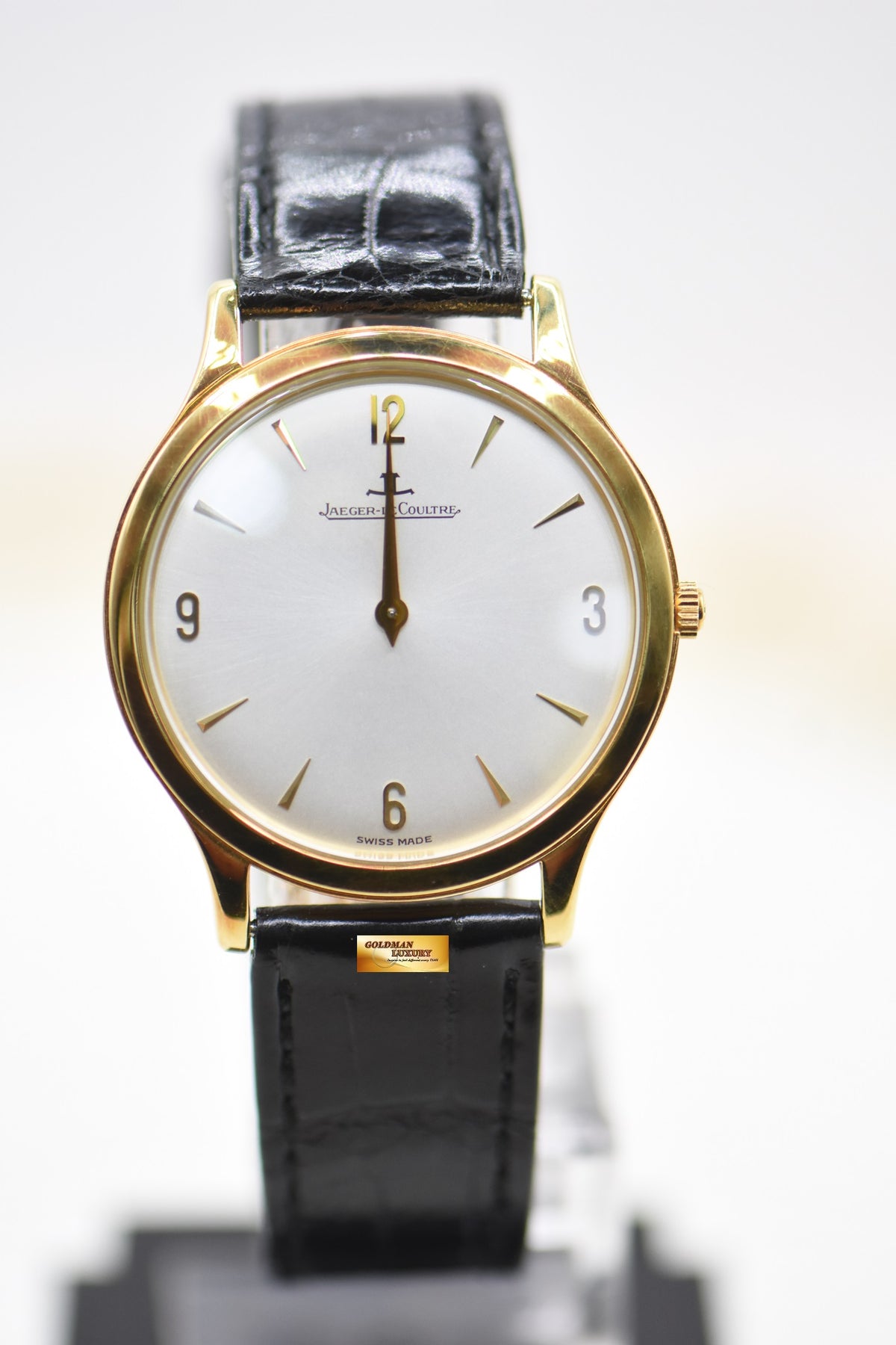 JLC MASTER ULTRA SLIM 34mm YELLOW GOLD MANUAL WINDING 145.140.792 (MINT)