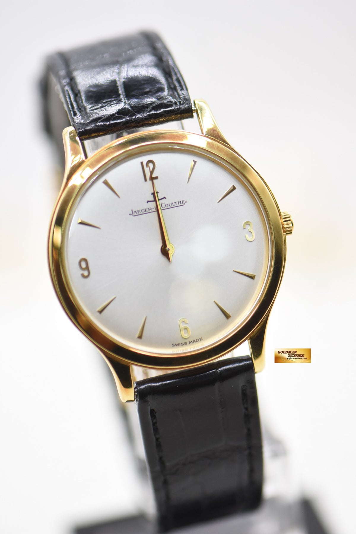 JLC MASTER ULTRA SLIM 34mm YELLOW GOLD MANUAL WINDING 145.140.792 (MINT)
