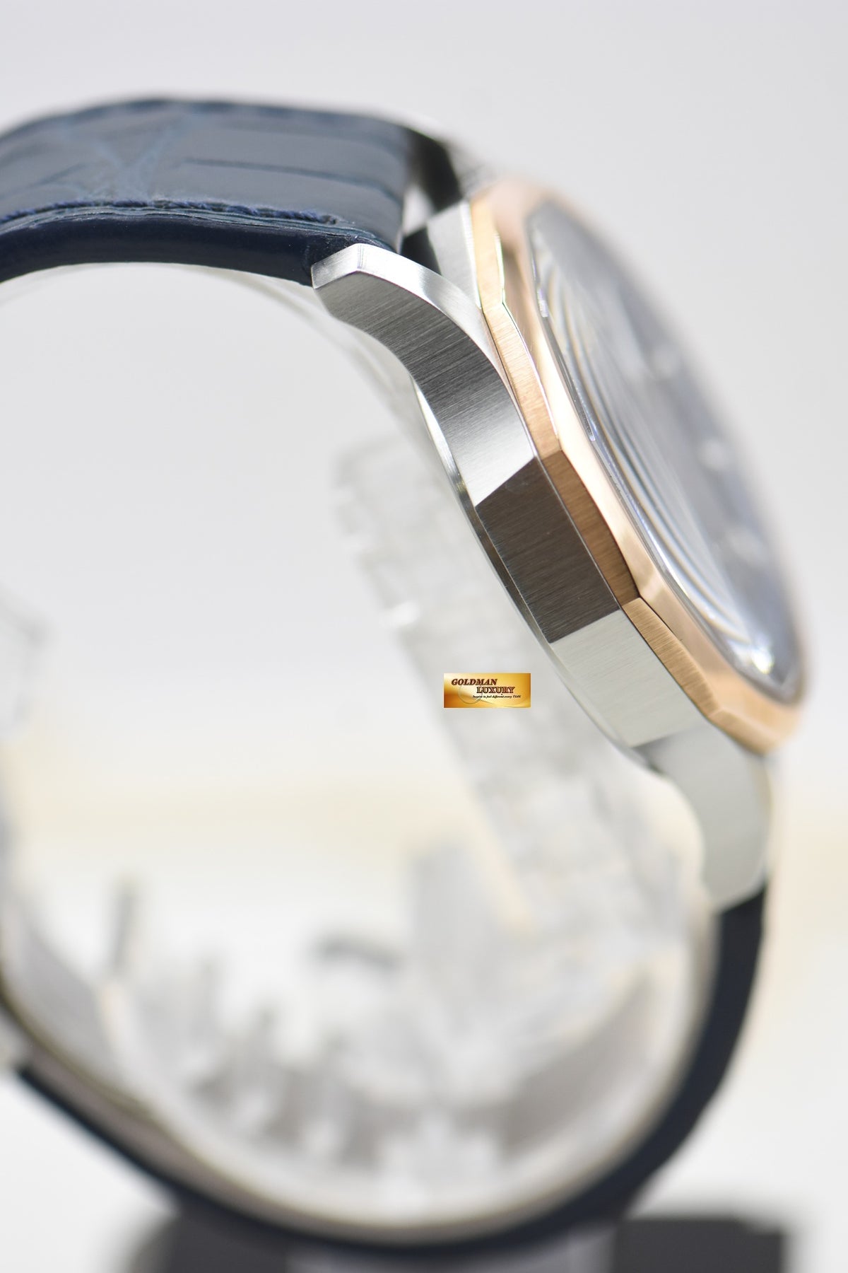 CORUM ADMIRAL CUP 42mm HALF-GOLD IN LEATHER STRAP BLUE AUTOMATIC 395.110.24 (LNIB)