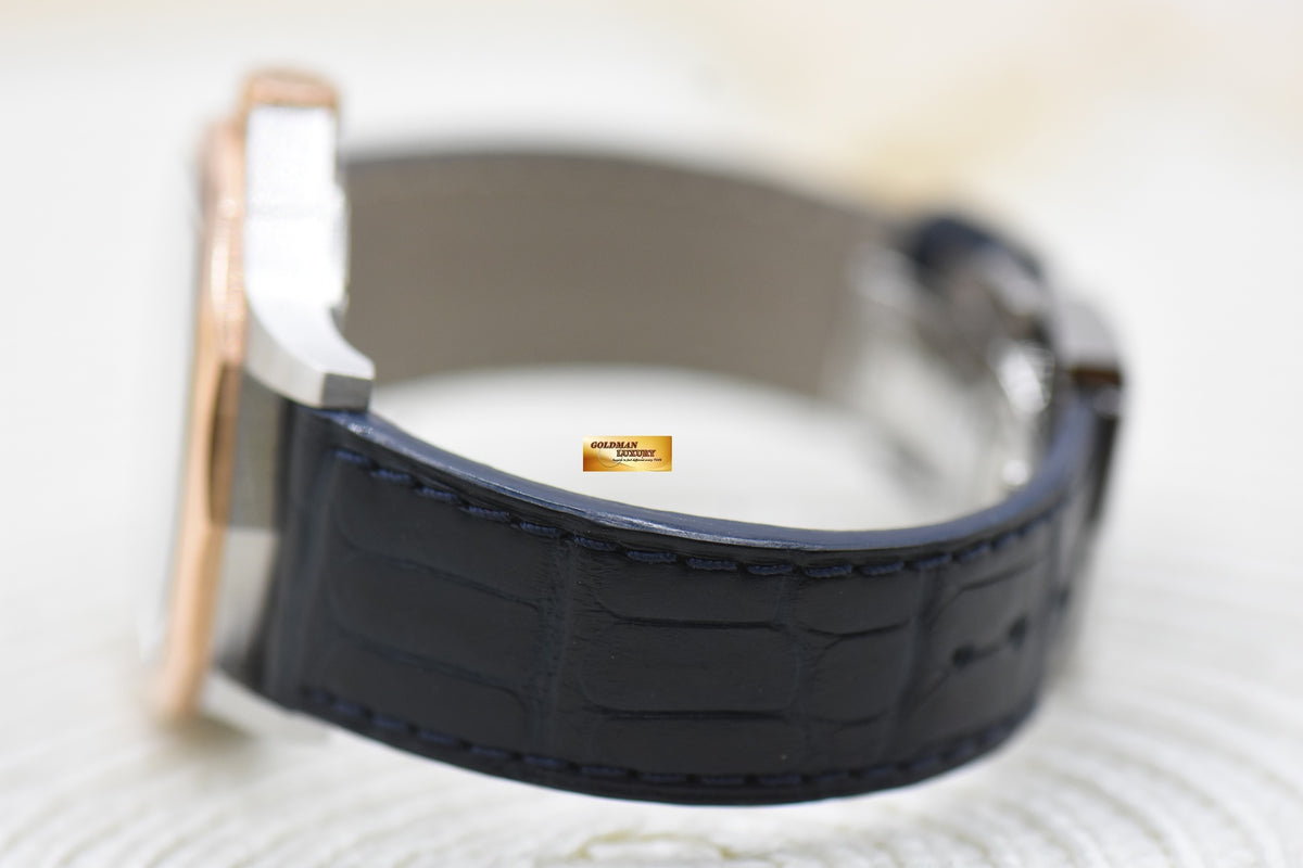 CORUM ADMIRAL CUP 42mm HALF-GOLD IN LEATHER STRAP BLUE AUTOMATIC 395.110.24 (LNIB)