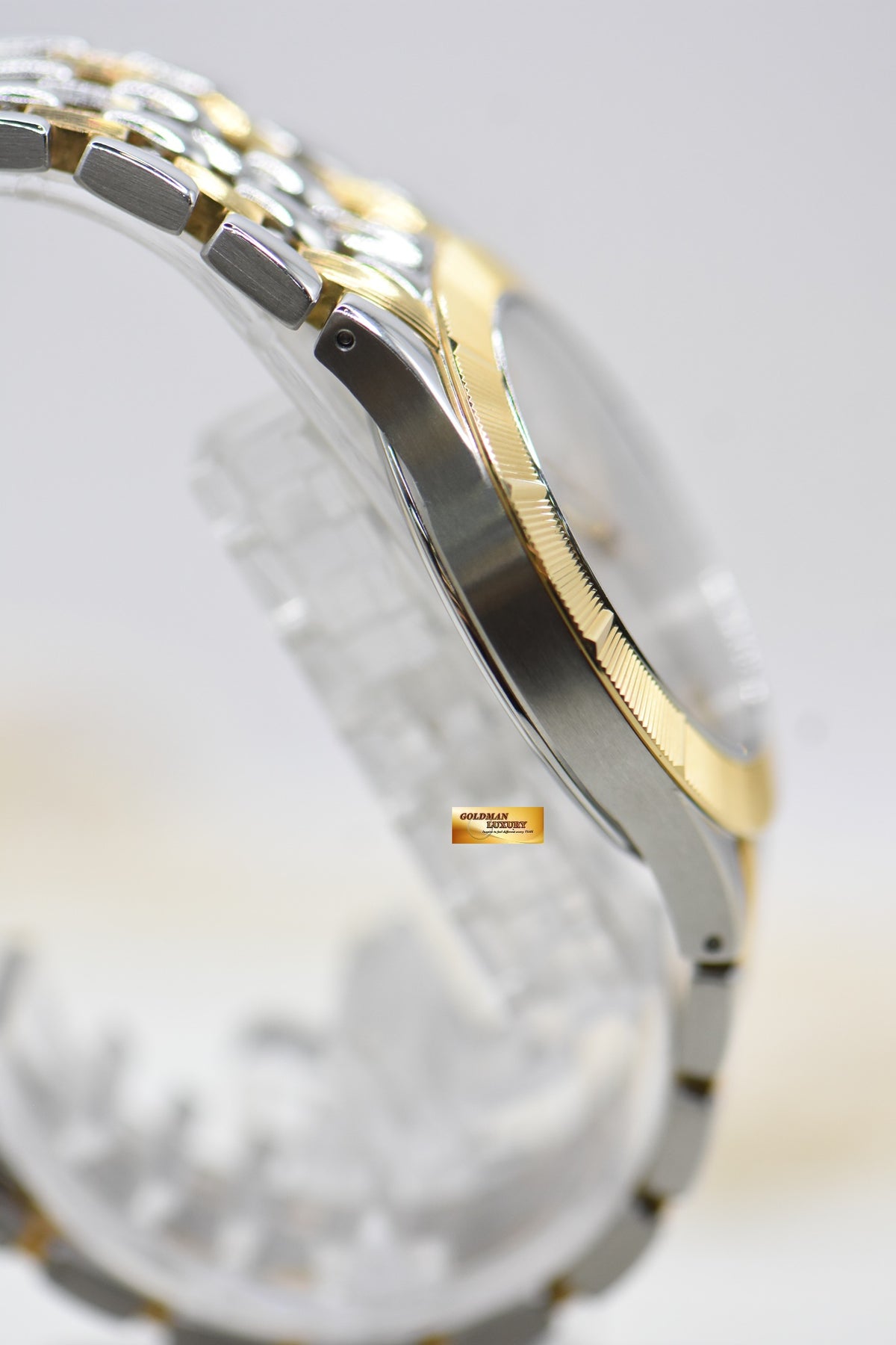 PATEK PHILIPPE NEPTUNE 36mm HALF-GOLD IN BEADS BRACELET SILVER DIAL AUTOMATIC 5080/1AJ (UNUSED - LOOK NEW)