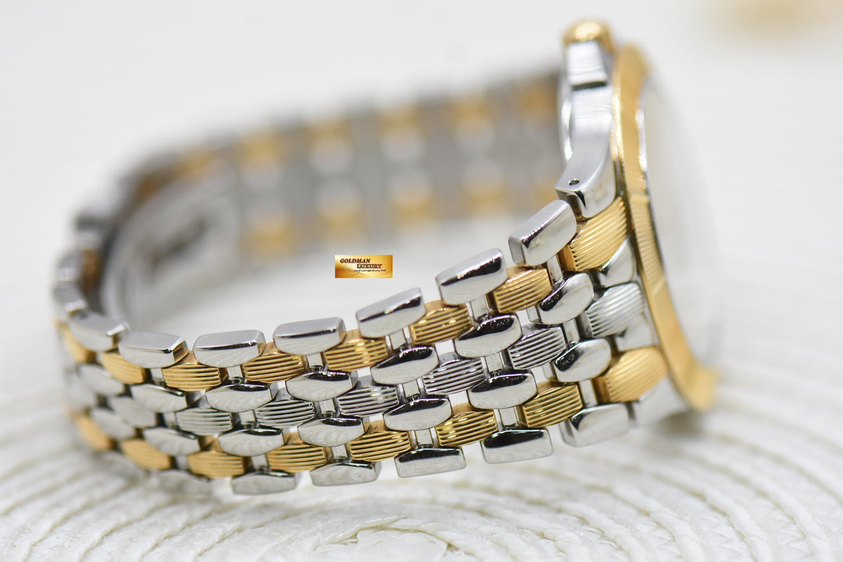 PATEK PHILIPPE NEPTUNE 36mm HALF-GOLD IN BEADS BRACELET SILVER DIAL AUTOMATIC 5080/1AJ (UNUSED - LOOK NEW)