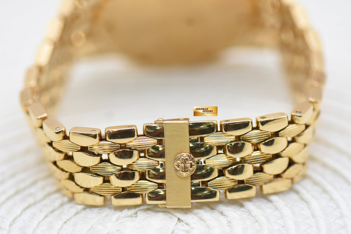 PATEK PHILIPPE NEPTUNE 36mm YELLOW GOLD IN BEADS BRACELET DIAMOND DIAL & BEZEL AUTOMATIC 5081/1J (UNUSED - LOOK NEW)