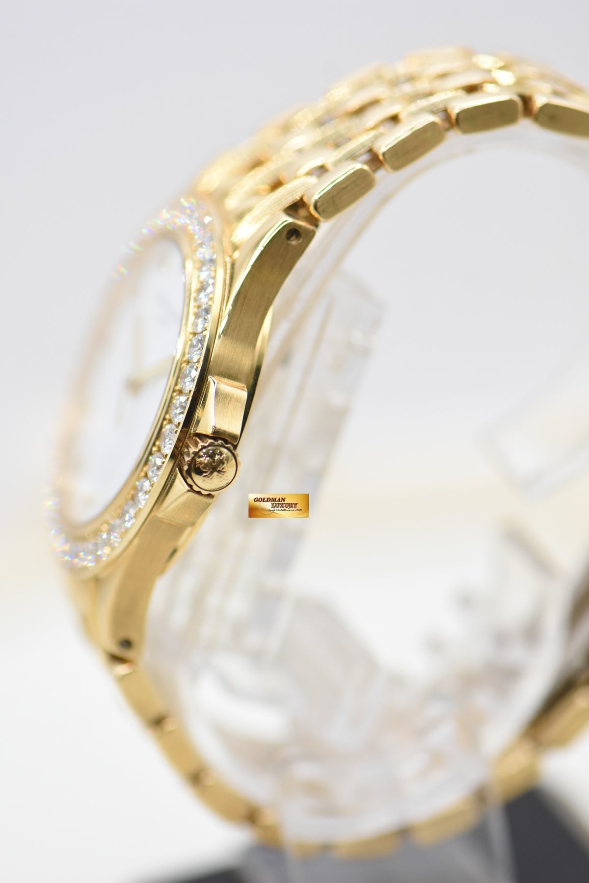 PATEK PHILIPPE NEPTUNE 36mm YELLOW GOLD IN BEADS BRACELET DIAMOND DIAL & BEZEL AUTOMATIC 5081/1J (UNUSED - LOOK NEW)