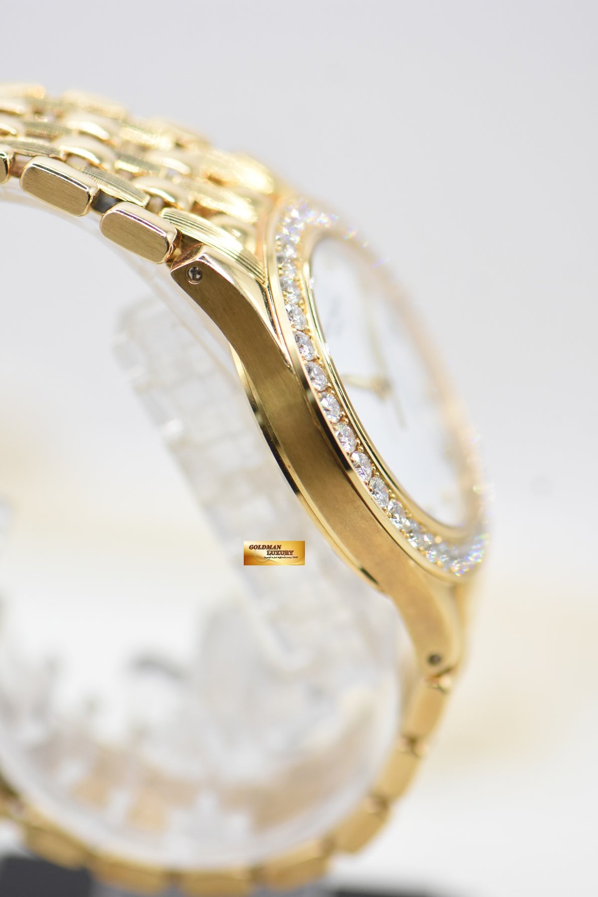 PATEK PHILIPPE NEPTUNE 36mm YELLOW GOLD IN BEADS BRACELET DIAMOND DIAL & BEZEL AUTOMATIC 5081/1J (UNUSED - LOOK NEW)