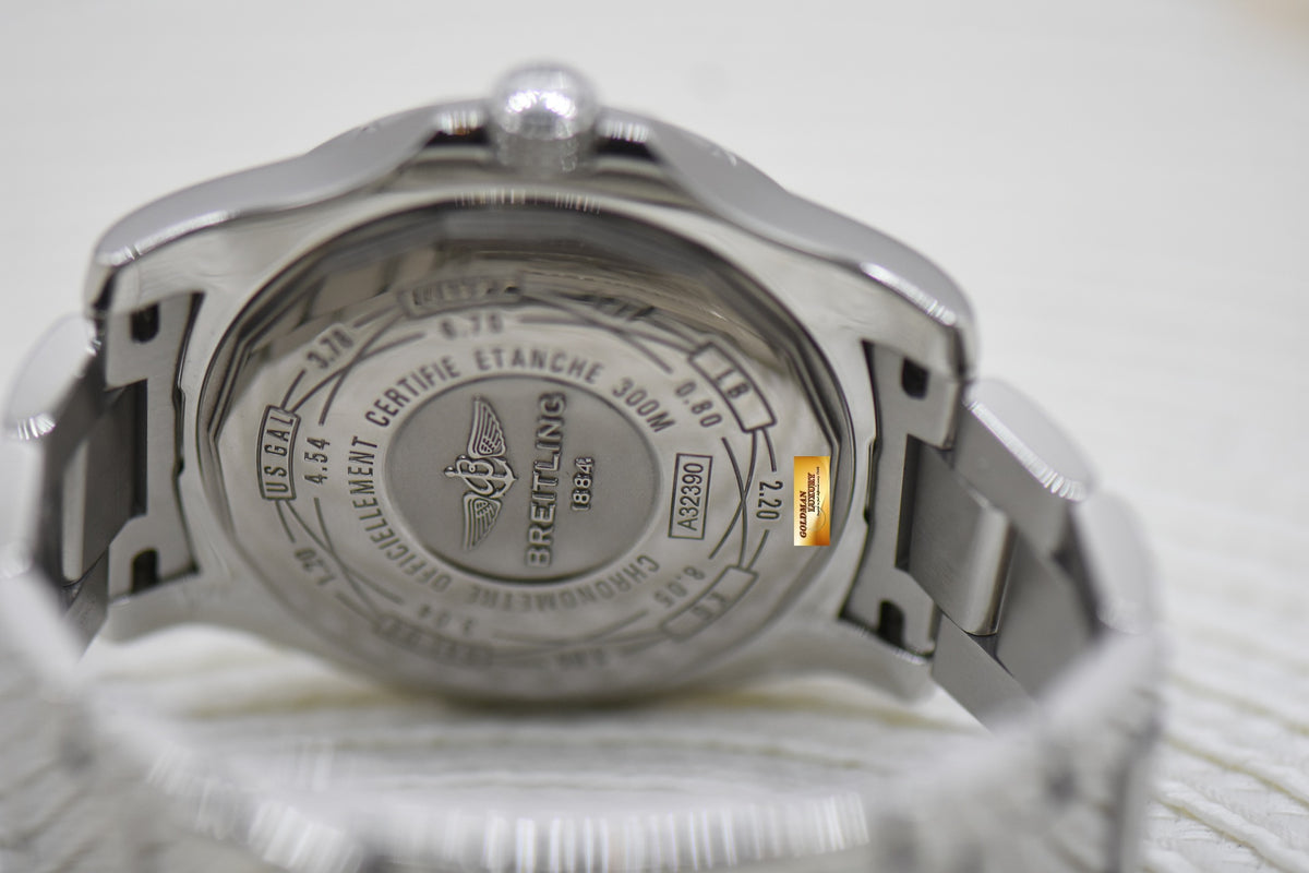 BREITLING AVENGER II GMT 42mm STEEL BLACK A32390 (MINT)