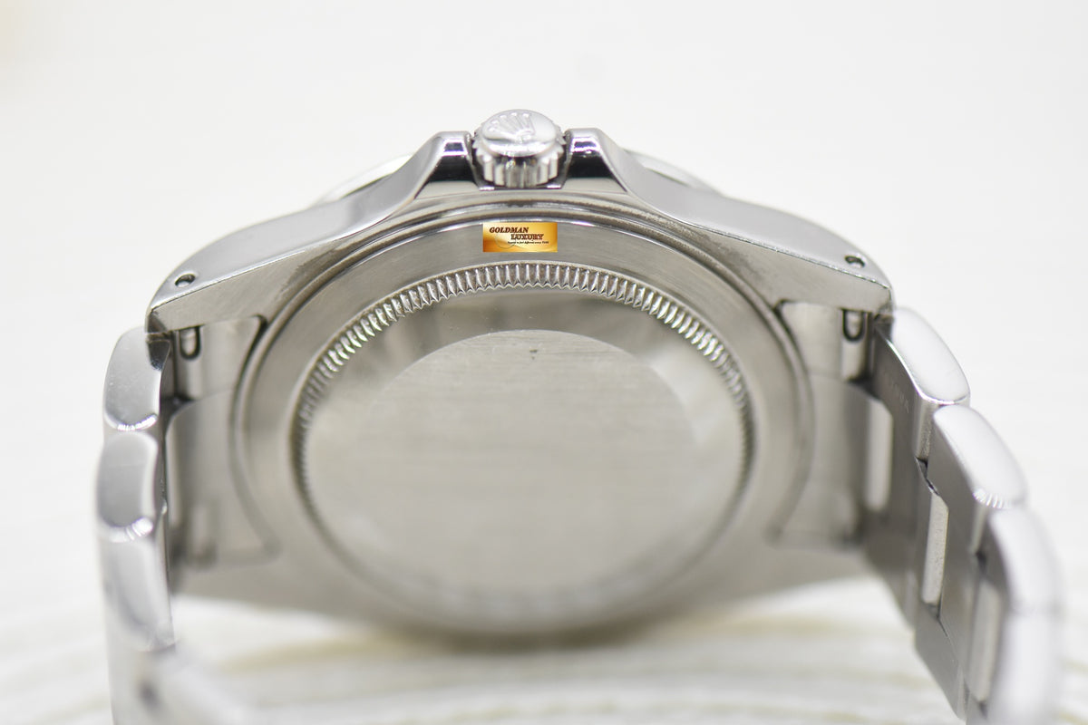 ROLEX OYSTER EXPLORER II 40mm STEEL WHITE DIAL CALIBRE 3185 16570 (PINHOLE-SOLID END LINKS) (MINT)