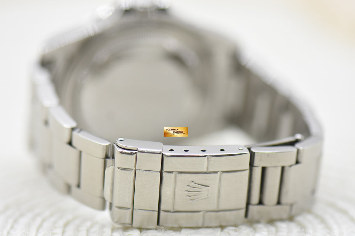 ROLEX OYSTER EXPLORER II 40mm STEEL WHITE DIAL CALIBRE 3185 16570 (PINHOLE-SOLID END LINKS) (MINT)