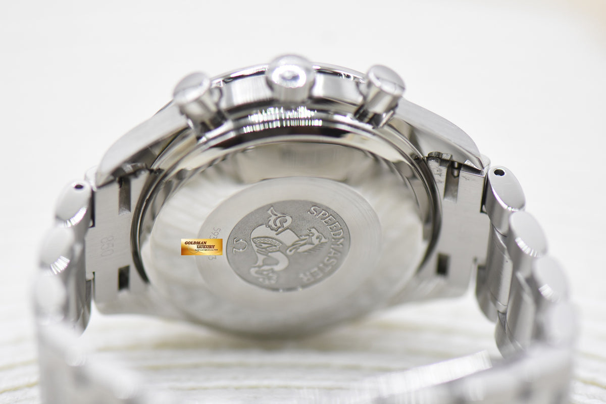 OMEGA SPEEDMASTER CHRONOGRAPH TRIPLE CALENDAR 39mm STEEL BRACELET BLACK 3520.5000 (MINT)