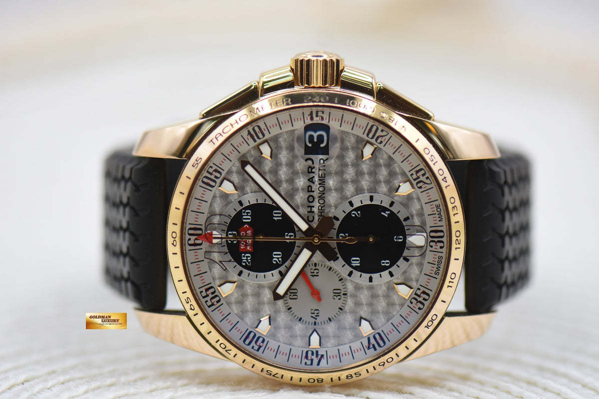 CHOPARD MILLE MIGLIA 2010 GTXL CHRONOGRAPH 44mm ROSE GOLD AUTOMATIC 161268-5007 (MINT)