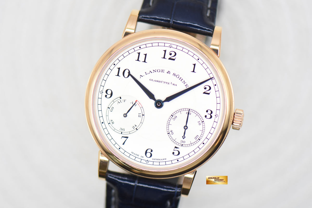 A.LANGE & SOHNE 1815 UP/DOWN 39mm ROSE GOLD IN STRAP MANUAL 234.032 (MINT)